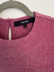 Sparkly Pink Party Dress Shimmer Of size Xs