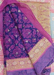Good Condition Georgette Banars Saree For Sale
