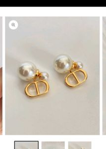 Dior inspired Vintage Pearl Earrings