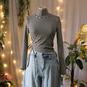 Checkered Fitted Top