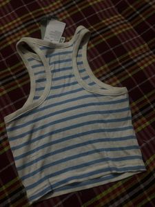 Striped Cropped Tank Top