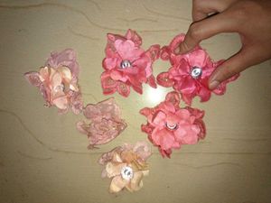Set of 6 Floral lace pachs
