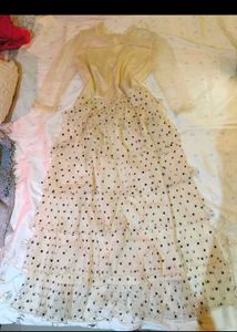 Retro Polka Dot Maxi Christmas Dress