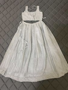 Sparkling Grey Lehenga Choli Set