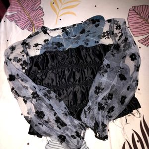 Korean Net Tops For Women