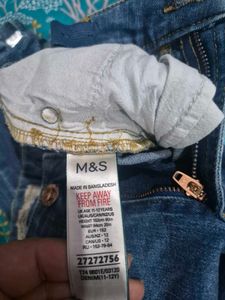 M&amp;S- Sequin Detail Denim Jeans