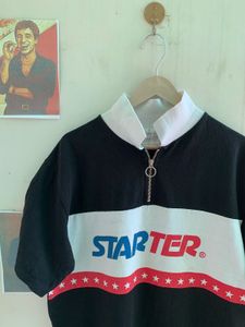 Starter Graphic Print Quarter Zip Top (PT513)