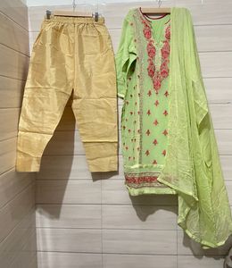 Pakistani Embroidered Kurta with Pants