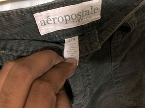 Gray Corduroy Shorts