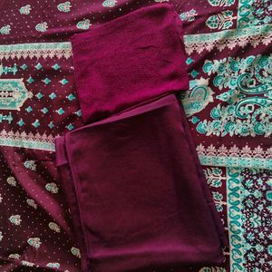Beautiful Paisley Print Dress Material