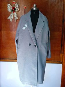 Elegant Gray woolen over Coat