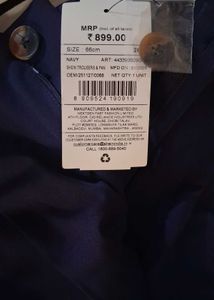 Button closure contrast waistband pleated pants