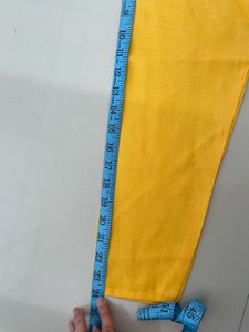 Men's Yellow Kurta with White Pajama Set