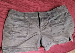 Womens Grey Cargo Shorts