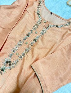 Embroidered Kurta Set with Dupatta