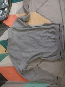 Grey Button-Up Cardigan