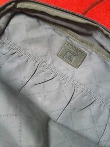 BVLGARI Stylish Grey Pouch Bag