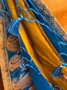 Vibrant Yellow Silk Saree