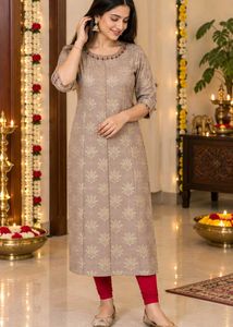 Kurta+Bracelet Ethnic Kurta with New Handband free