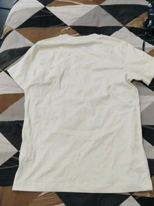 SHEIN Cream Poppy Graphic Tee