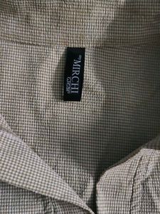 Light Beige Collared Top