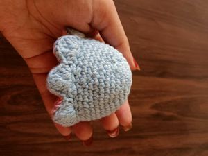 Crochet reversible toy octopus