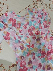 Floral Print Kurta with Pants