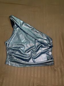 Metallic URBANIC One-Shoulder Party Top