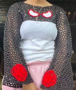 Crocheted Spiderweb Shrug