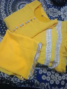 Yellow Salwar Kameez Suit