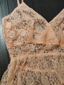 Delicate Lace Babydoll with Matching Thongs