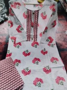 4 New Combo - Cotton Kurti Pant Set All Sizes