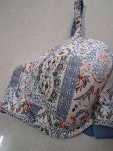 36D Boho Floral Print Bra