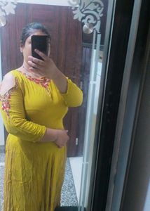 Ethnic Gown #cheapprice #haldidress #yellowcolour