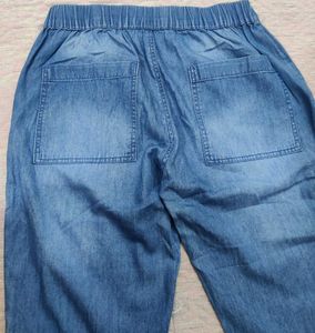Denim Jogger 👖, Style With 😎