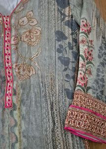 Elegant lining Kurta with plazzo suit