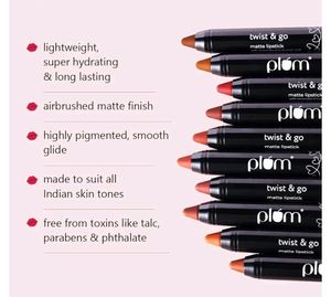Plum Twist &amp; Go Matte Lipstick | Ceramides + Hyalu