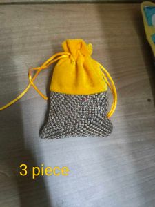 Red Velvet Drawstring Pouch