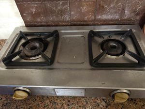 Stainless Steel 2-Burner Gas Stove