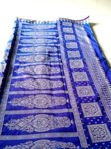 Beautiful Blue &amp; Teal Silk Saree