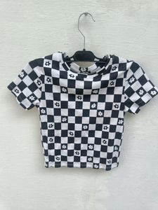 COOLSTERS BLACK&amp;WHITE CROP TOP
