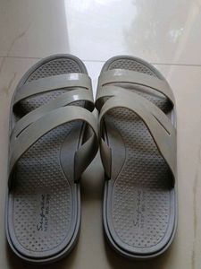 Comfortable Grey Slip-On Sandals