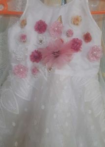 Cute White Flower Girl Dress