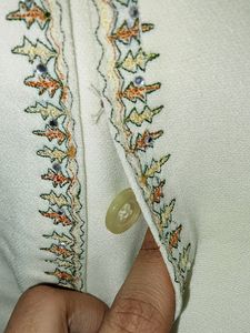Mens Cream Sherwani 40 Size with pagdi and pant