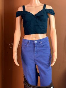 Off-Shoulder Crop Top