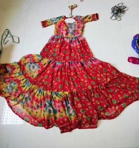 Colorful Ethnic Freel Maxi Dress