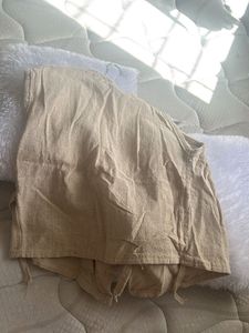 Boho Linen Sleeveless Open Front Vest