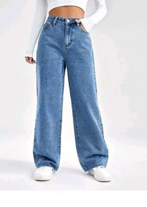 Wide Leg Denim Jeans
