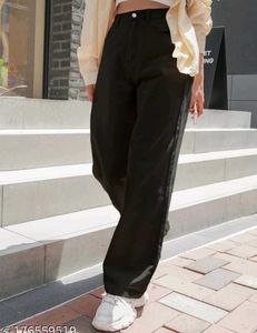 black straight fit jeans 👖