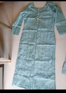 Elegant Light Blue Kurta Set